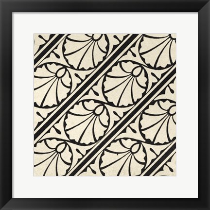 Framed Ornamental Tile Motif VI Print