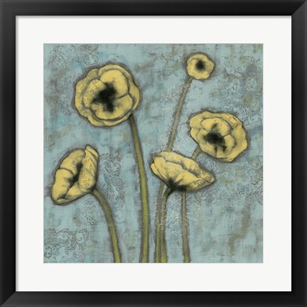 Framed Sun Poppies I Print