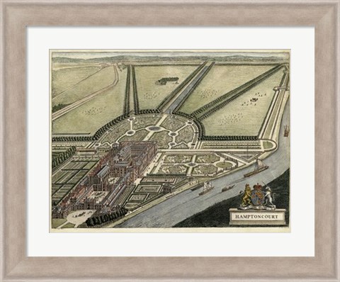 Framed Hampton Court Print