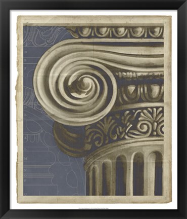 Framed Ionic Architecture II Print