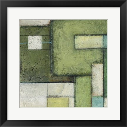 Framed Green Space I Print