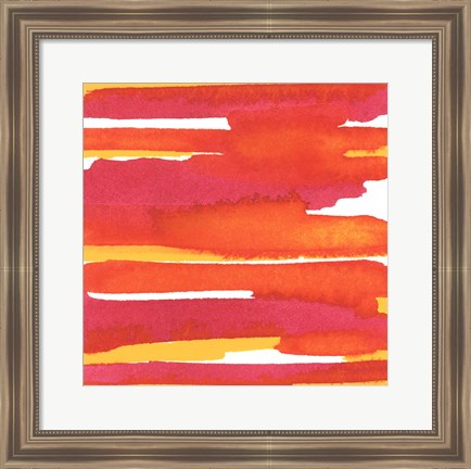 Framed Sunset on Water II Print