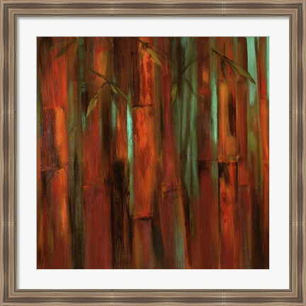 Framed Sunset Bamboo I Print