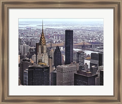 Framed Chrysler &amp; Queens Print