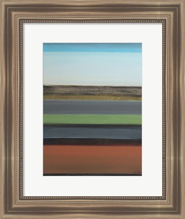 Framed Peaceful Green I Print