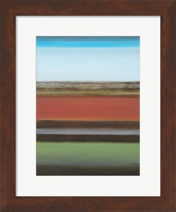 Framed Peaceful Green II Print