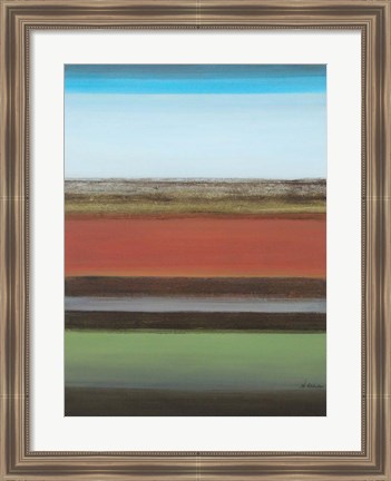 Framed Peaceful Green II Print