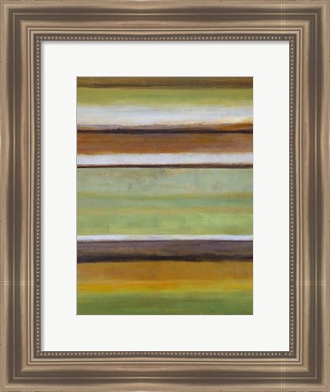 Framed Peaceful Green III Print