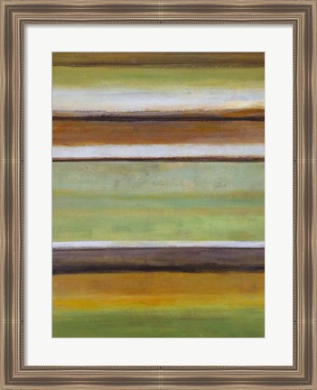 Framed Peaceful Green III Print