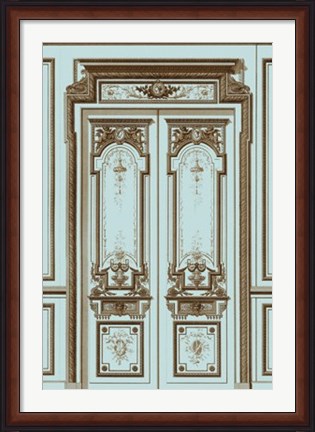 Framed French Salon Doors II Print