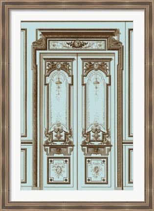 Framed French Salon Doors II Print