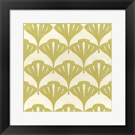 Framed Cottage Leaves I Print