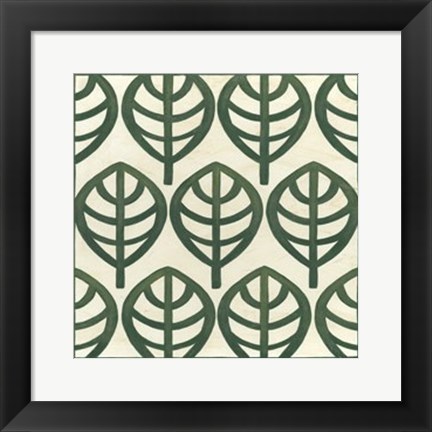 Framed Cottage Leaves III Print