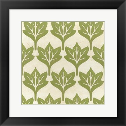 Framed Cottage Leaves IV Print