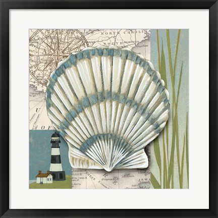 Framed Seaside Shell II Print