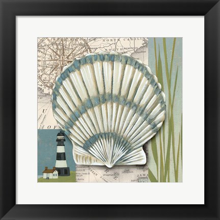 Framed Seaside Shell II Print