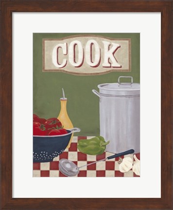 Framed Cook&#39;s Kitchen Print