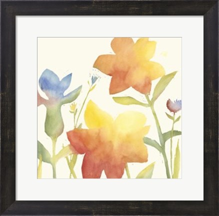 Framed Aquarelle Floral I Print