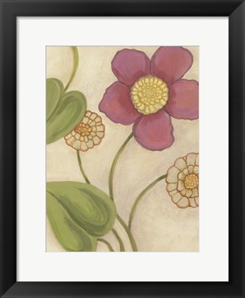 Framed Flower Medley II Print