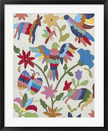 Framed Otomi Embroidery II Print