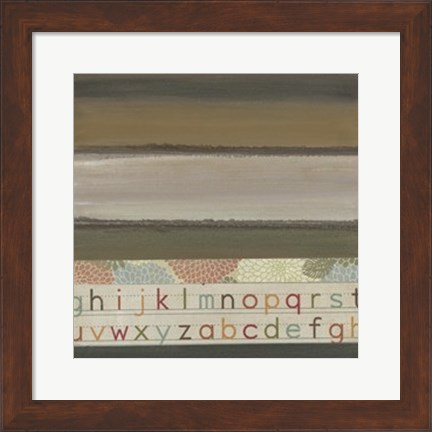 Framed Alphabet II Print