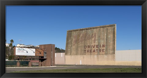 Framed Valley Drive-in Theater in Lompoc, California Print