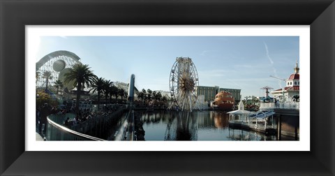 Framed Paradise Pier Panorama Print