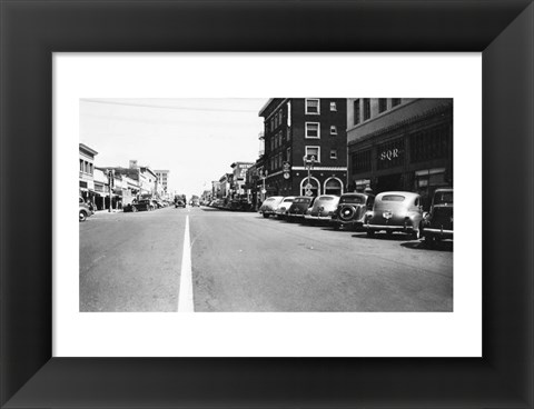 Framed Downtown Anaheim 1946 Print