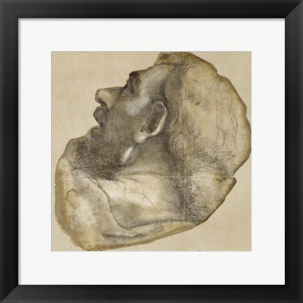 Framed Cartoon of the Head of Saint James Print