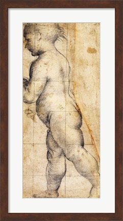 Framed Study for the Figure of the Infant Saint John the Baptist Print