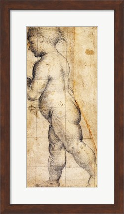 Framed Study for the Figure of the Infant Saint John the Baptist Print