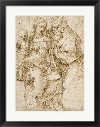 Framed Holy Family Print