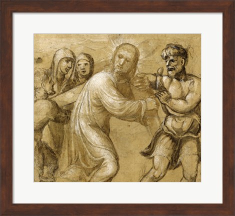 Framed Christ Carrying the Cross Print