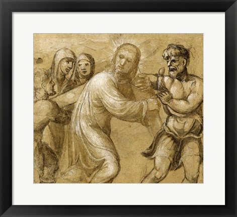 Framed Christ Carrying the Cross Print