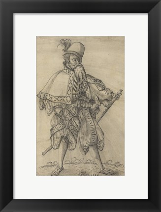Framed Officer of the Rank of &quot;Oberster Feldprofoss&quot; in the Imperial Army Print