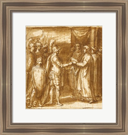 Framed Scene from the History of the Farnese Family Print