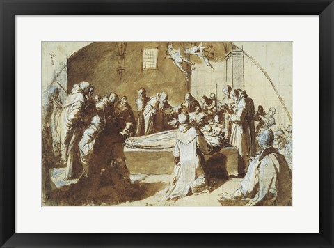 Framed Deaths of the Blessed Ugoccione and Sostegno Print