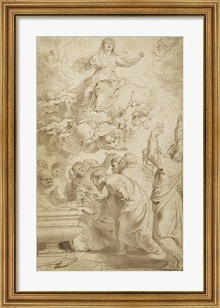 Framed Assumption of the Virgin Print