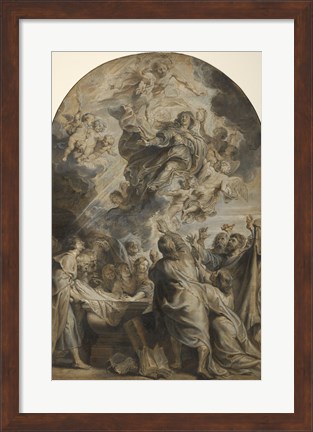 Framed Assumption of the Virgin Print