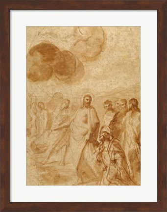 Framed Christ&#39;s Command to Saint Peter, Feed My Sheep Print