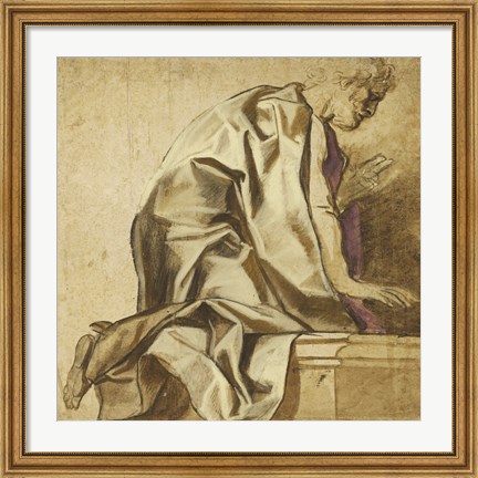 Framed Man Kneeling Print