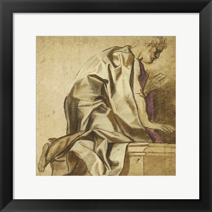 Framed Man Kneeling Print