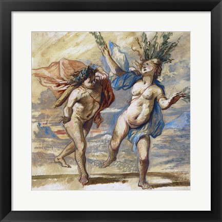 Framed Apollo and Daphne Print