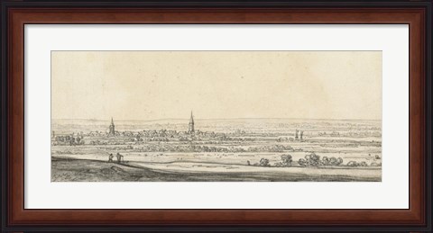 Framed View of the Rhine Valley Print