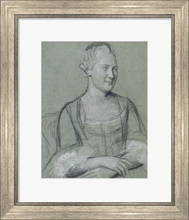 Framed Portrait of a Lady Print