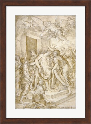 Framed Entombment Print