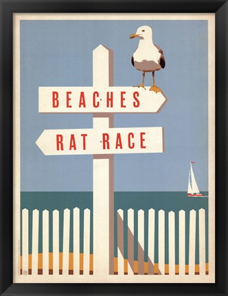 Framed Beaches vs. Rat Race Print