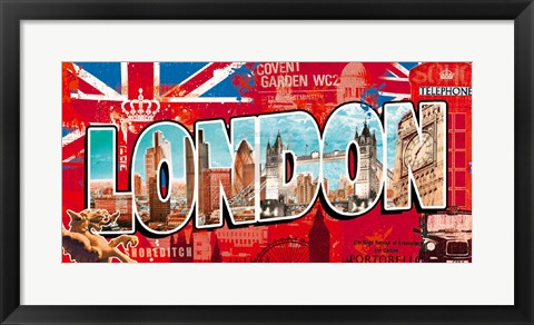 Framed London Story Print