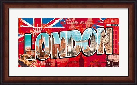 Framed London Story Print