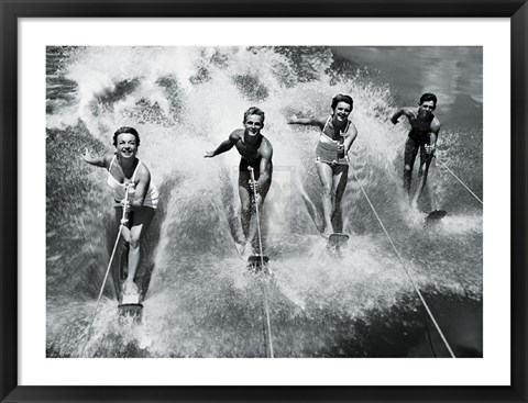 Framed Water Ski Splash Print